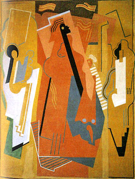 <em>Peinture à trois éléments</em>, 1925<br />
Huile sur toile<br />
304 x 230 cm<br />
Acquis vers 1960 (inv. ADK 12400)
