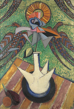 <em>Nature morte au porron</em>, 1916<br />
Huile sur toile<br />
116 x 82 cm<br />
Paris, Fondation Albert Gleizes