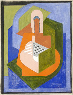 <em>Figure</em>, 1921<br />
Gouache sur papier<br />
26,5 x 20,4 cm<br />
Legs André Dubois, 2004 (inv. 2005-16)