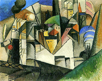 <em>Paysage</em>, 1914<br />
Huile sur toile
73,3 x 92,3 cm<br />
Gift of the Société Anonyme, 1941 (inv. 1941.485) 