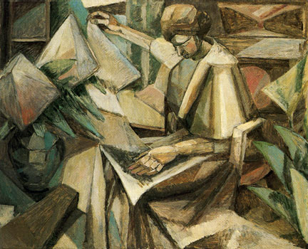 <em>Femme aux phlox</em>, 1910<br />
Huile sur toile<br />
81 x 100 cm <br />
Houston, The Museum of Fine Arts<br />
Esther Florence Whinery Foundation