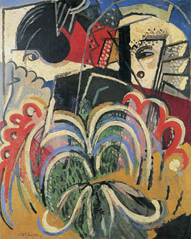 <em>Espagnoles à l'éventail</em>, 1916<br />
Huile sur toile<br />
92 x 73 cm<br />
Collection particulière