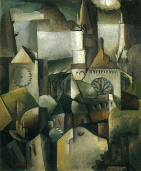 <em>Cathédrale</em>, 1912<br />
Huile sur toile<br />
73,6 x 60,3 cm<br />
Hanovre, Sprengel Museum