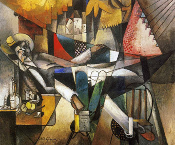 <em>Homme au hamac</em>, 1913<br />
Huile sur toile<br />
130 x 155,5 cm<br />
Acquis en 1957 (inv. 1957:2)