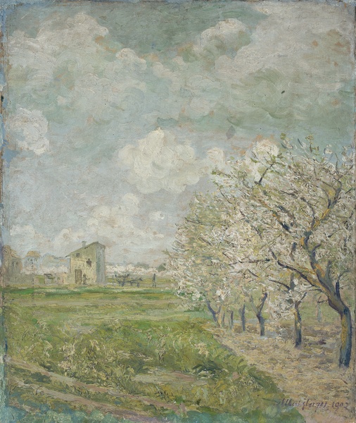 <em>Paysage</em>, 1902 <br />
Huile sur toile<br />
66 x 45 cm<br />
Acquis en 1954 (inv. MG 3102)
