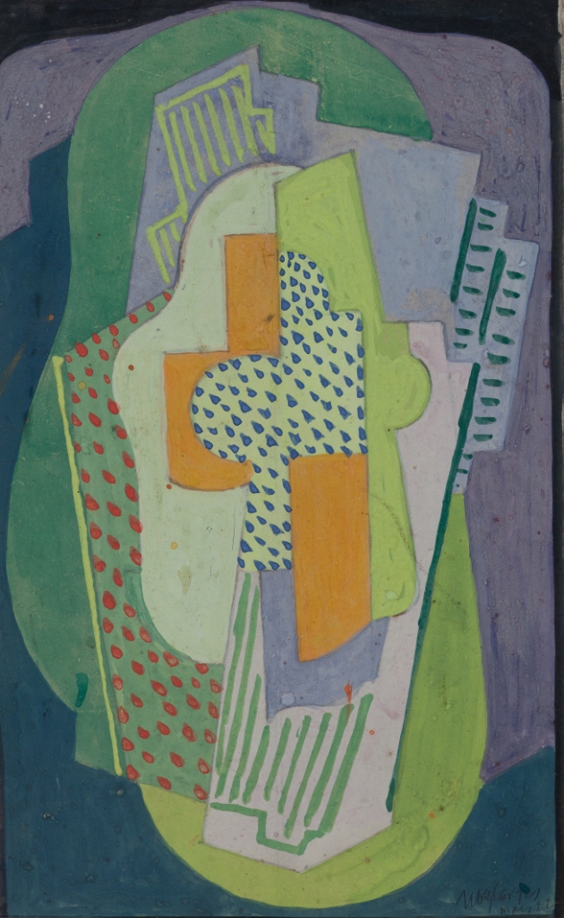 <em>Composition</em>, 1922<br />
Gouache sur papier<br />
27 x 17,5 cm<br />
Acquis en 2003 (inv. 2003.17)