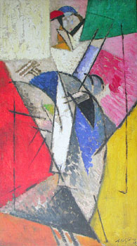 <em>La Parisienne (Juliette Roche)</em>, 1915<br />
Huile sur toile<br />
62 x 37 cm<br />
Lyon, musée des Beaux-Arts<br />
Photo Alain Basset