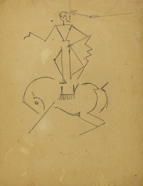 <em>Ecuyère de cirque</em>, 1914-1920<br />
Crayon sur papier<br />
28 x 21,7 cm<br />
Acquis en 1976 (inv. AM 1976-1036)