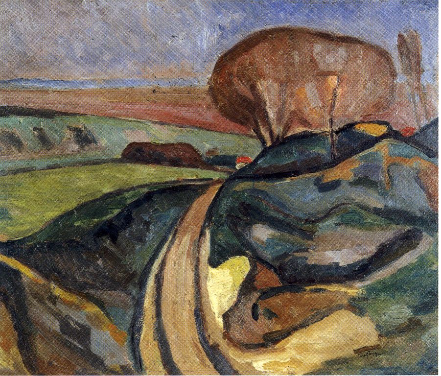 <em>Etude pour Paysage près de Paris</em>, 1910<br />
Huile sur toile<br />
54 x 65 cm<br />
Acquis en 2012 (inv. 2012.?)