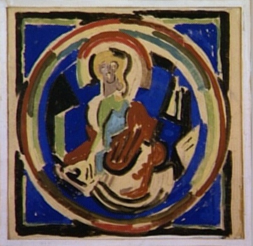 <em>Figure lumière</em>, 1934<br />
Gouache sur papier<br />
27,6 x 28,2 cm<br />
Prov. (inv. AMD 388)