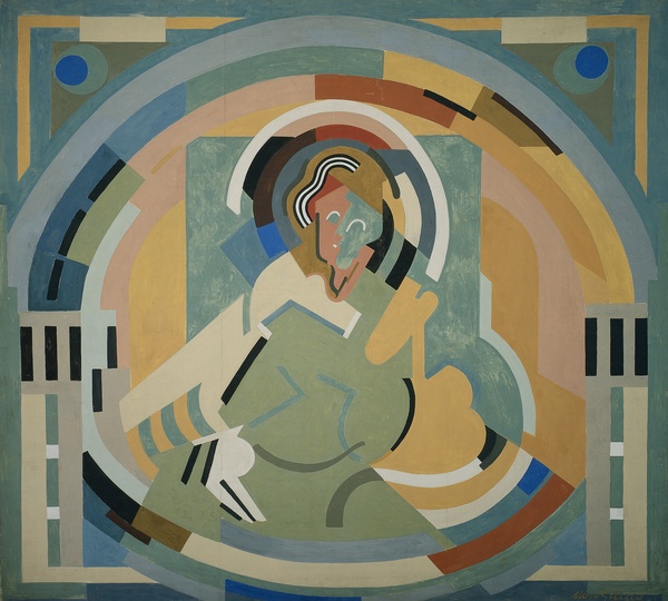 <em>Figure en gloire</em>, 1938<br />
Huile sur toile<br />
536 x 536 cm<br />
Don du salon des Réalités nouvelles, 1939 (inv. AMVP 2748)